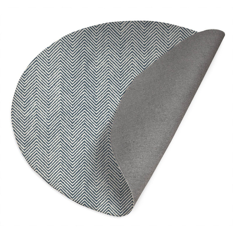 Tapis extérieur à chevrons antidérapants, Rond 5 pi