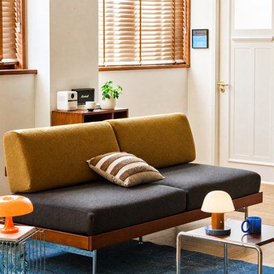 Modern Family Style Sofa with Soft Fabric Upholstery Comfortable and Stylish Seating for Living Room Durable Frame and Plush Cushions Ideal for Contem