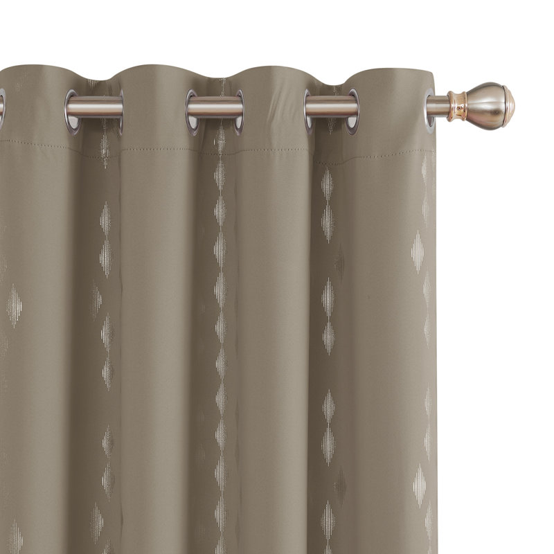 Bedolla Room Darkening Curtain Pair, 42" W x 62"L, Khaki