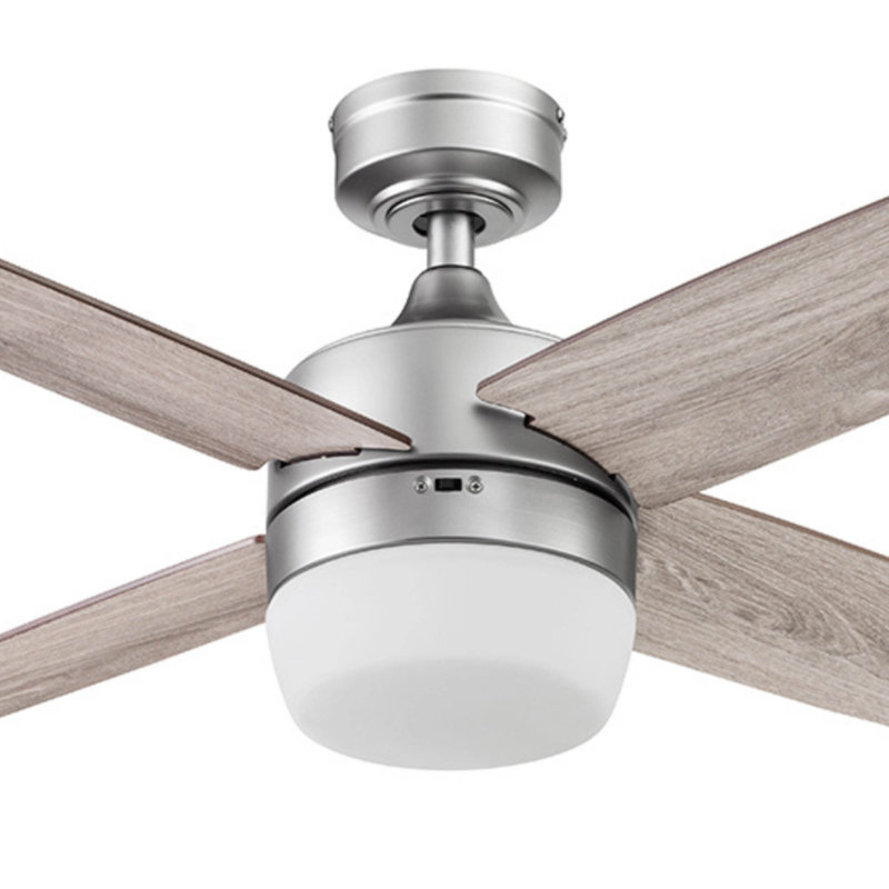 Frittelli 44'' Ceiling Fan with LED Lights and Remote Included, Pewter