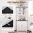 Abdusalam 70.9''H Accent Cabinet, Corner Cabinet with Open Shelf-819324459