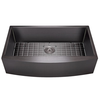Évier de cuisine à cuve simple en acier inoxydable 33 po x 20 po Farmhouse