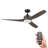 Lynton 52" Indoor Outdoor Ceiling Fan with Remote and Color Change Light Kit Included-88069716