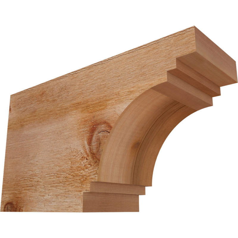 Pescadero Rough Sawn Rafter Tail, Western Red Cedar, 10" H x 18" W x 6" D