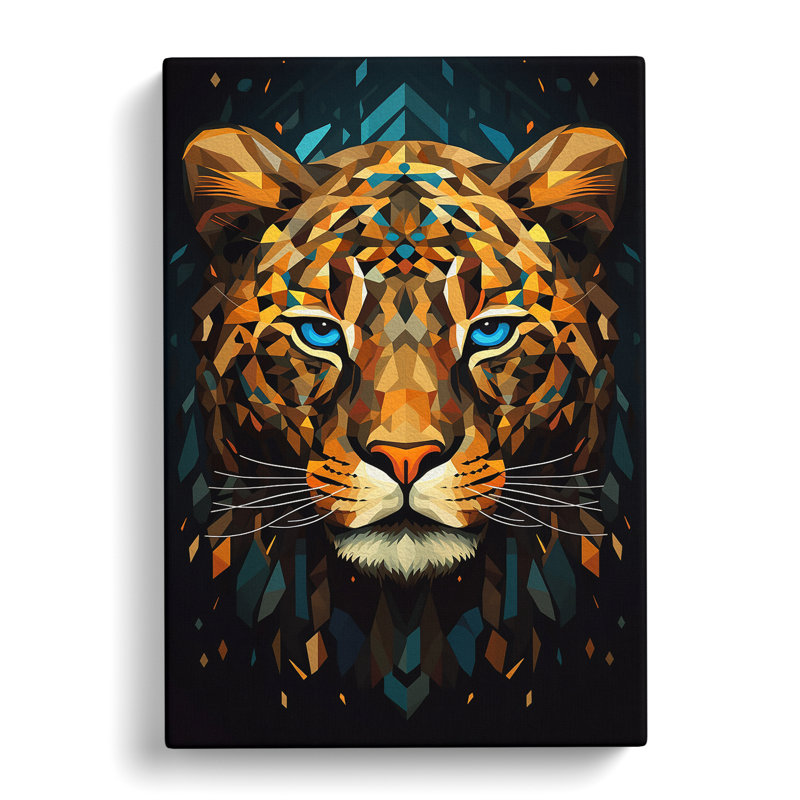 Leopard Geometric No.2 - Print, 60cm H x 40cm W x 3cm D