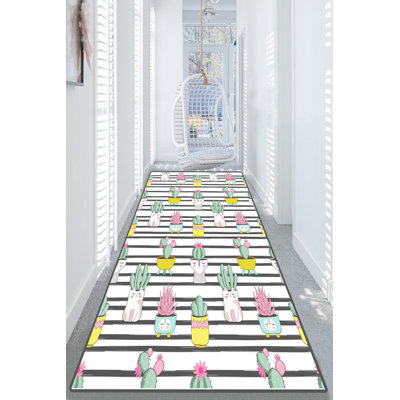 Machine Washable Carpet (5.2 x 4.6 ft), 100% Polyester, 0.4 in Pile Height | Antibacterial, Non-Slip Underside, Dot Base | Perfect for Living Room, Bedroom, or Playroom, Easy Care & Durable Design