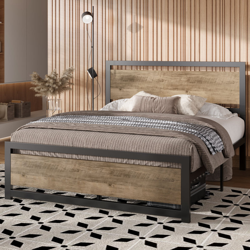 Rolandini Platform Bed, Walnut, Full 