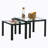 Amose Glass Top Nesting Coffee Table-1556825875