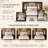 Wood Platform Bed Frame with Tall Panel Headboard and Solid Slat Support-1612009974-1612009979