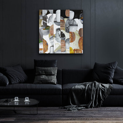 Art mural en verre acrylique épique «Nubian Sundance 1» par Coco Good, 36 po x 36 po