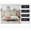 Lit plateforme king size en bois massif avec tête de lit en rotin, durable et élégant pour les chambres modernes et de style bord de mer