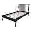 Twin Size Wooden Platform Bed In Black-2134719851