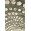 Tapis turquoise à motif abstrait Thursa-20882747