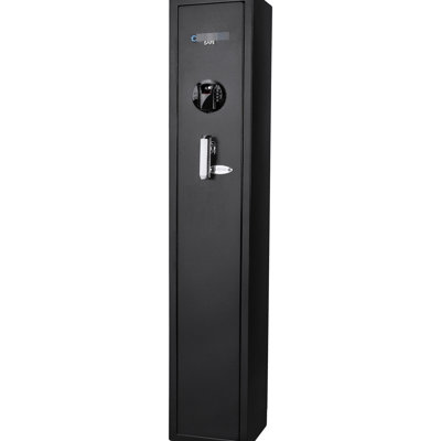 Ample Capacity Biometric Ammo Chest 1.83 Cu Ft - Black Steel Storage With Organization