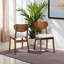 Chaise d'appoint en tissu gris et bois de noyer Kaylanni, H 30,7 po x l 18,5 po x P 22 po-1084493574