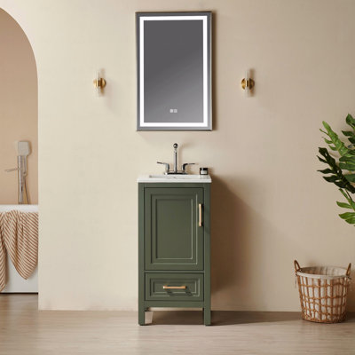 Meuble-lavabo autoportant simple avec comptoir