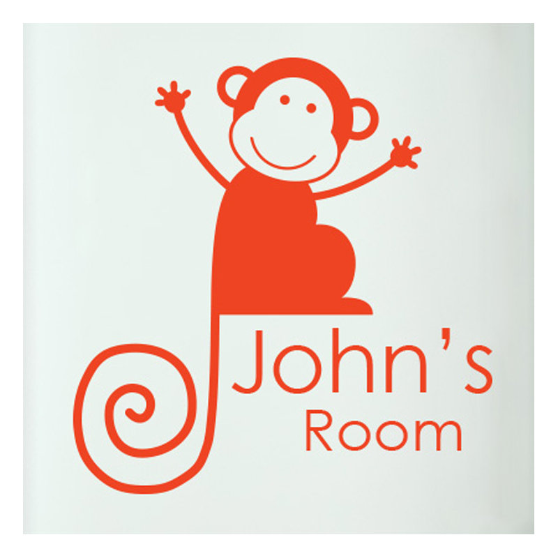 Animals Wall Decal, Orange