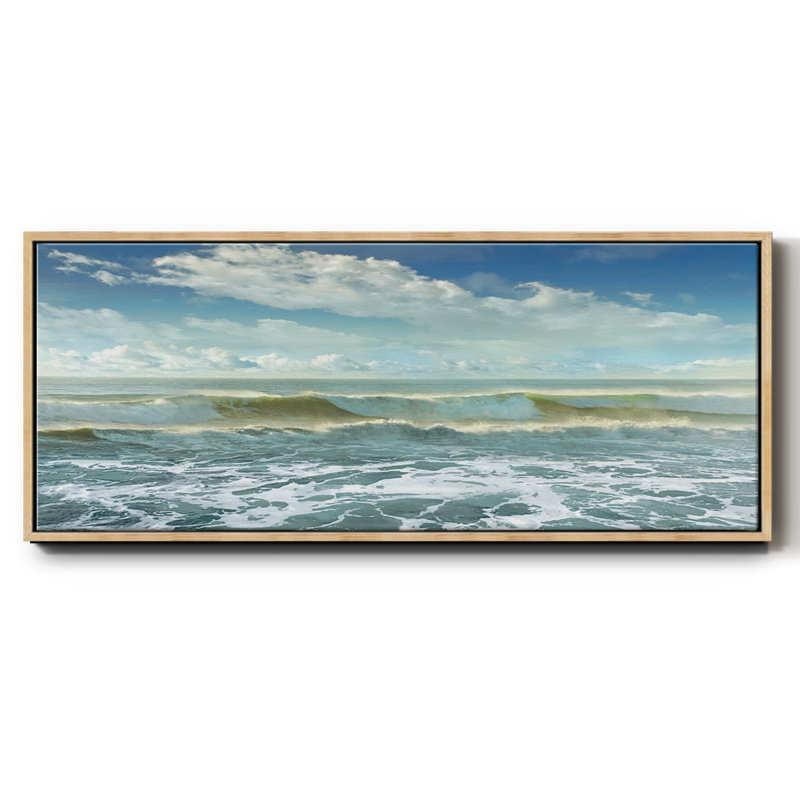 Surf is Up- Framed Canvas, 12" H x 30" W