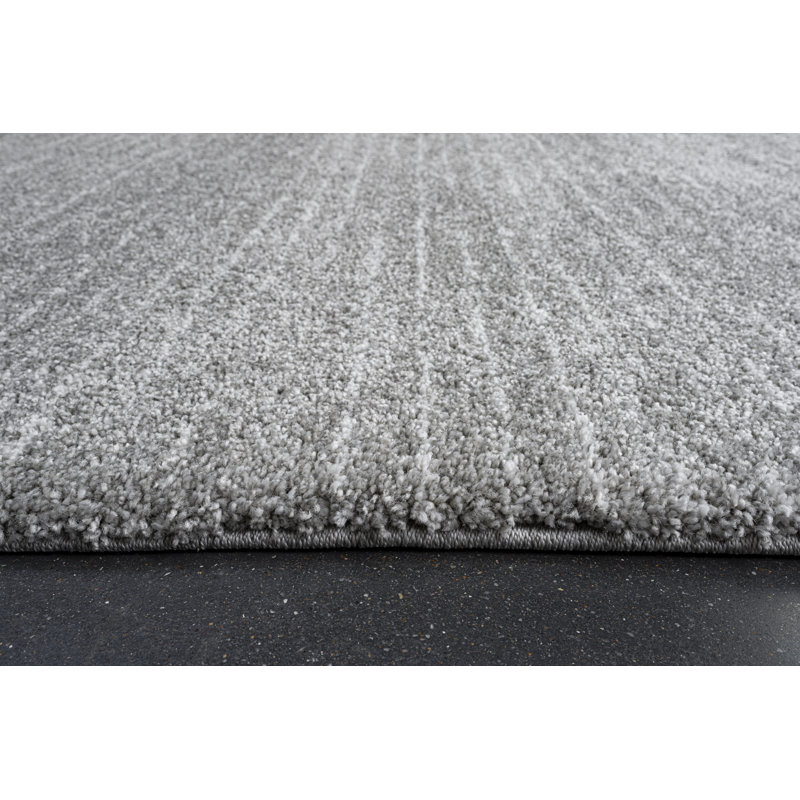 Tapis gris, ivoire et blanc en polypropylène Granada Liora, Rectangle de 5 pi x 8 pi