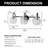 3 - Light Globe Vanity Light
