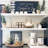 Bathroom Shelves Long Wall Shelf Large Extra Long Set Of 2, (008-120B)-525853497-525853446
