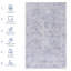 Tapis bleu / crème Serene-1012705452