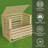 Wooden Stackable Shipping Crate With Slatted Heavy Duty Structure, Easy To Storage & Transport Any Items, Set Of 5, 36 X 34 X 32, Beige