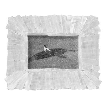 Nataly White Stone Beaded Picture Frame