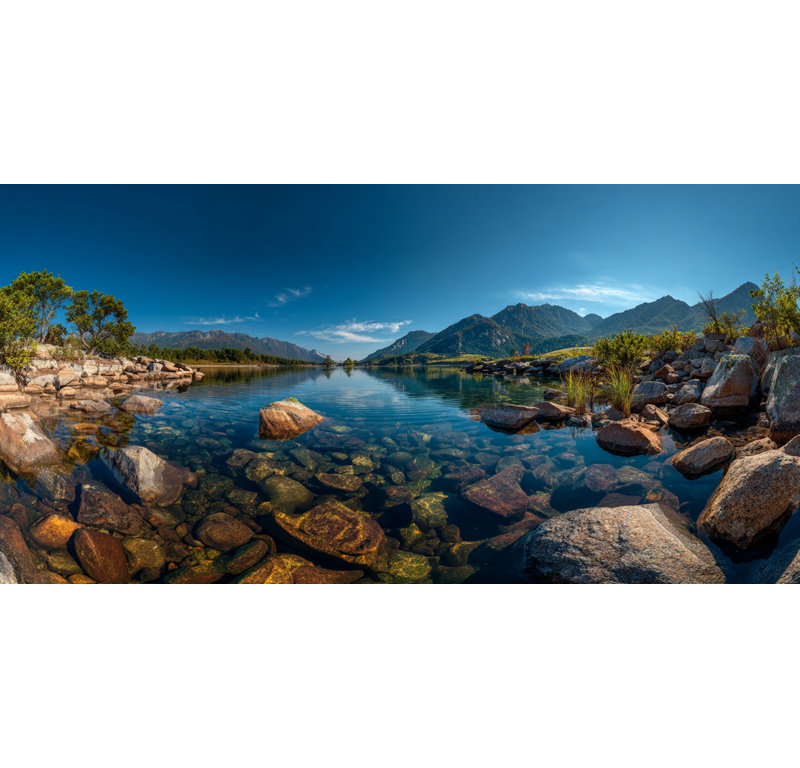 «Clear Valley Waters», art mural sur toile tendue, H 27,5 po x l 55 po x P 1,5 po