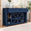Buffet industriel moderne avec portes de grange coulissantes, tablettes réglables-119498273