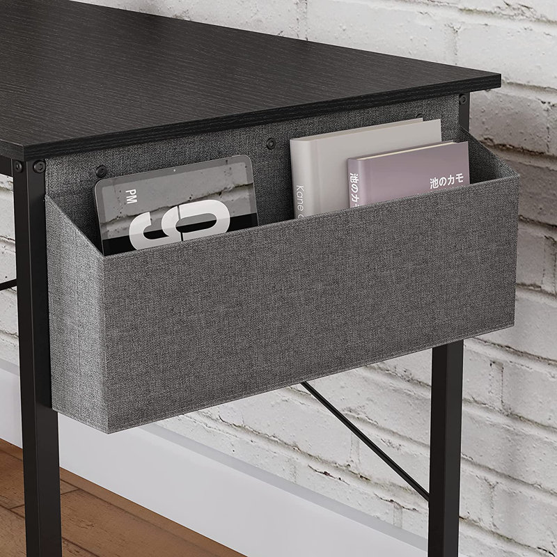 100cm Rectangle Writing Desk, Black