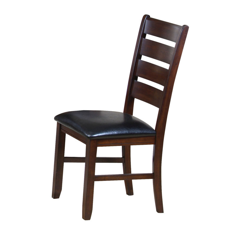 Edwa 19.5'' H Upholstered Side Chair, Cherry, 2