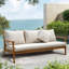 Canapé de patio 3 places avec coussin