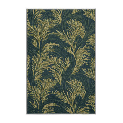 Washable Wakame Vegetables Area Rug