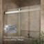 Porte de douche coulissante Levity Plus Less, 77-9 / 16 po H 56-5 / 8 - 59-5 / 8 po L, avec verre transparent de 5/16 po d'épaisseur-71812634