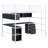 Metal Loft Bed With Bookcase-62469832