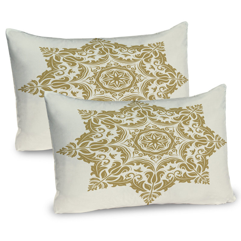 Ensemble de 2 taies décoratives Ambesonne Star Mandala, H 20 po x l 26 po