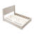 Solid Wood Platform Bed Frame with Headboard, No Box Spring Needed Easy Assembly-333542417