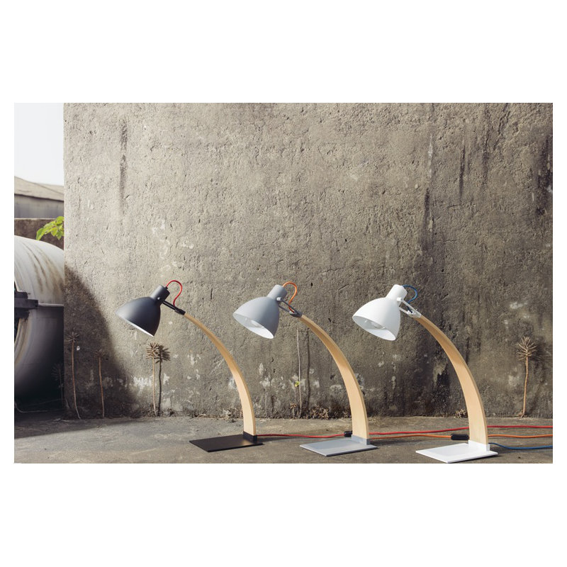 Laito Desk Table Lamp, Matt Dark Grey
