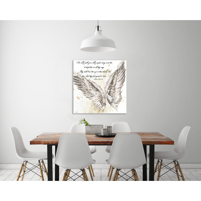 On Angel's Wings I by Tre Sorelle Studios - Wrapped Canvas Print, 30.48cm H x 30.48cm W