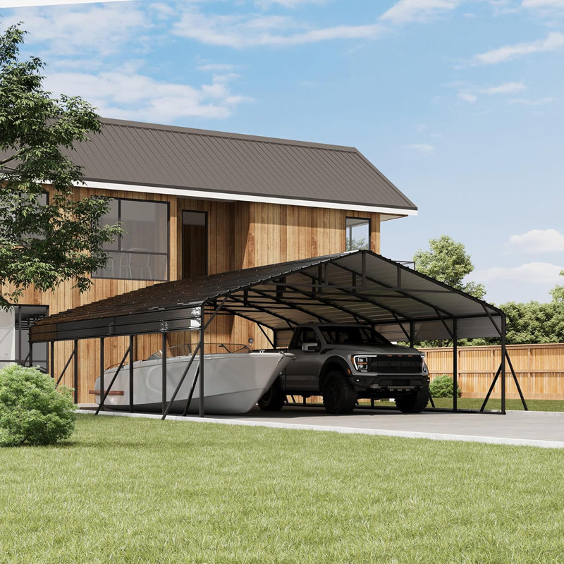 8.5' Heavy Duty Metal Carport