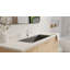 Lavabo de salle de bain encastrable en résine 39,4 po x 16,7 po Badeloft UB-05-XL-MBLK-138193098