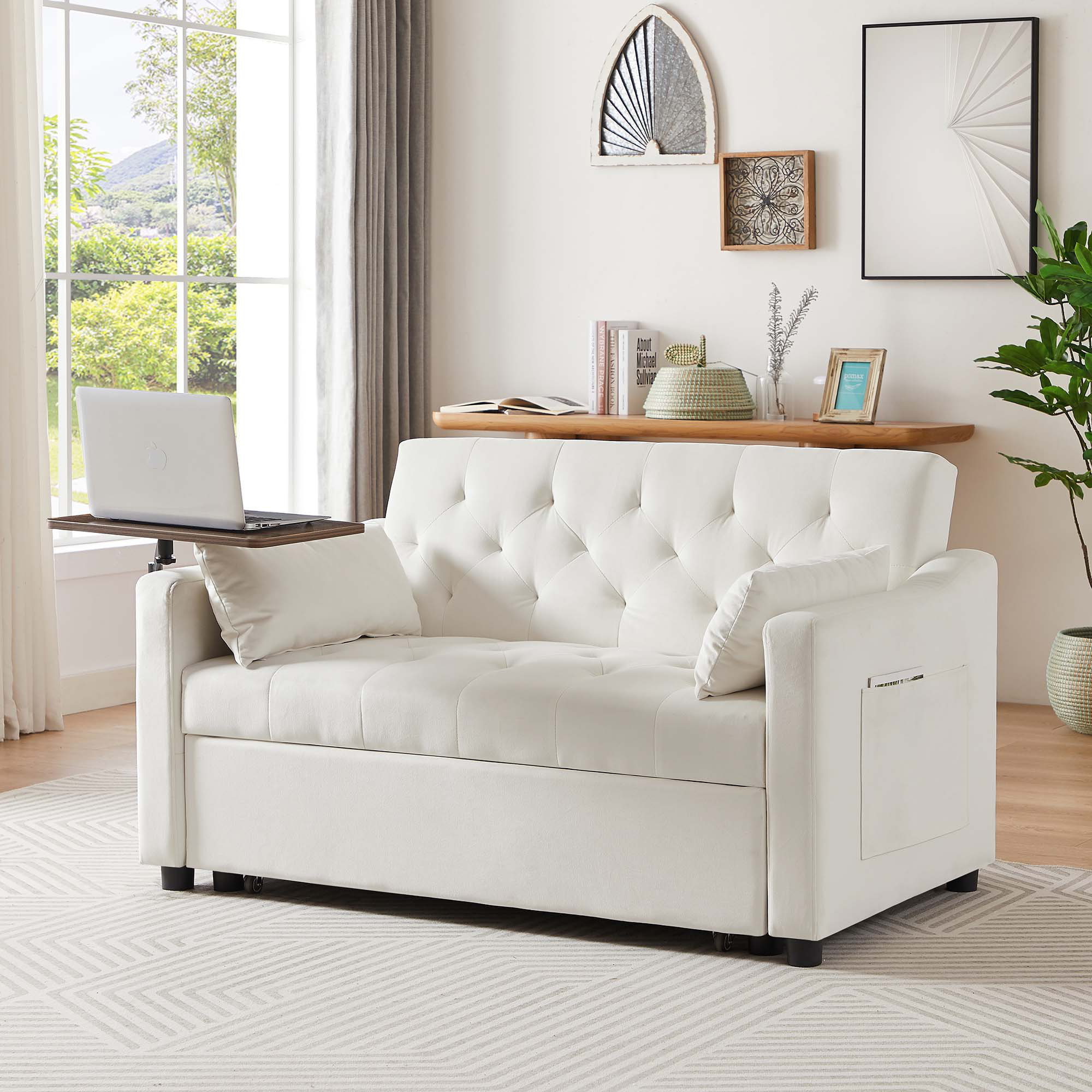 George Oliver Modern Minimalist Sofa Bed | Wayfair