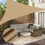 Waterproof 3.6m Triangle Shade Sail-1889414848