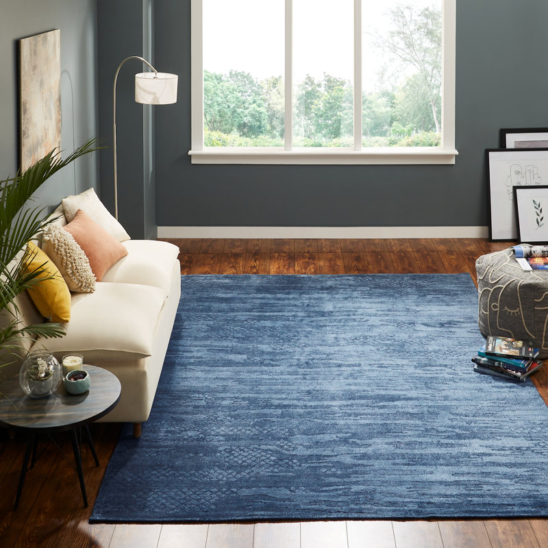 1 Area Rug in Blue, Rectangle 2' x 3'