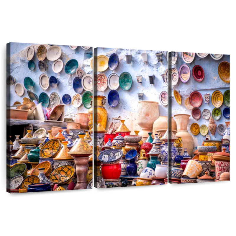 Syd Moroccan Cookware, 48" H x 74" W