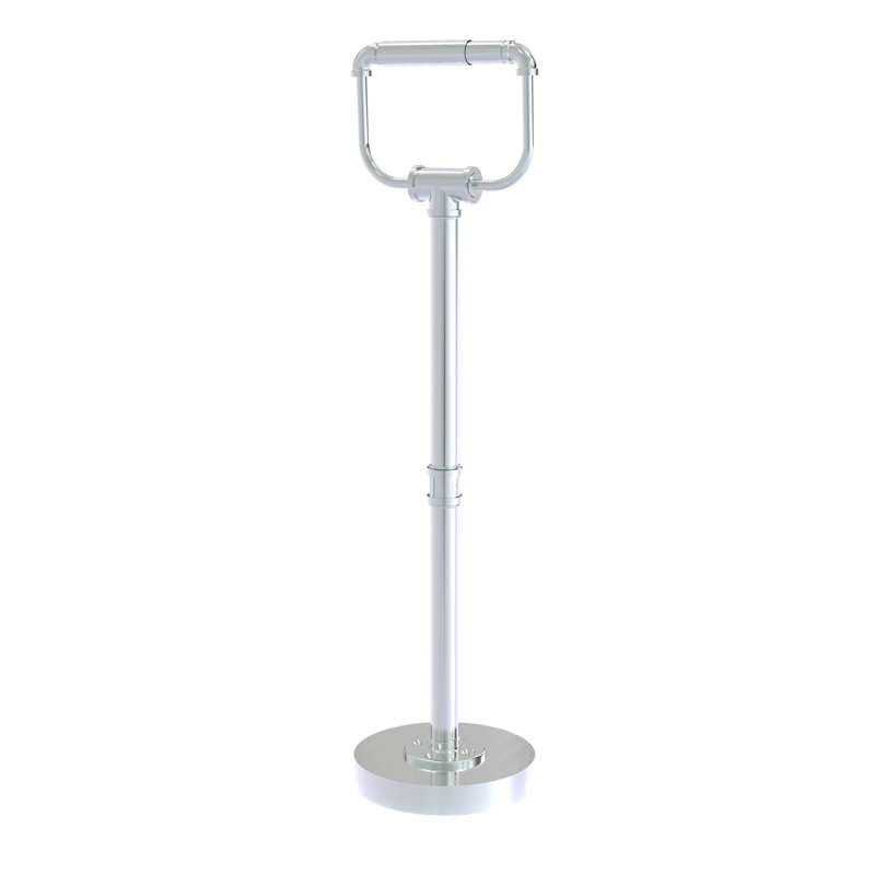 Porte-papier hygiénique sur pied Bayer, Chrome poli