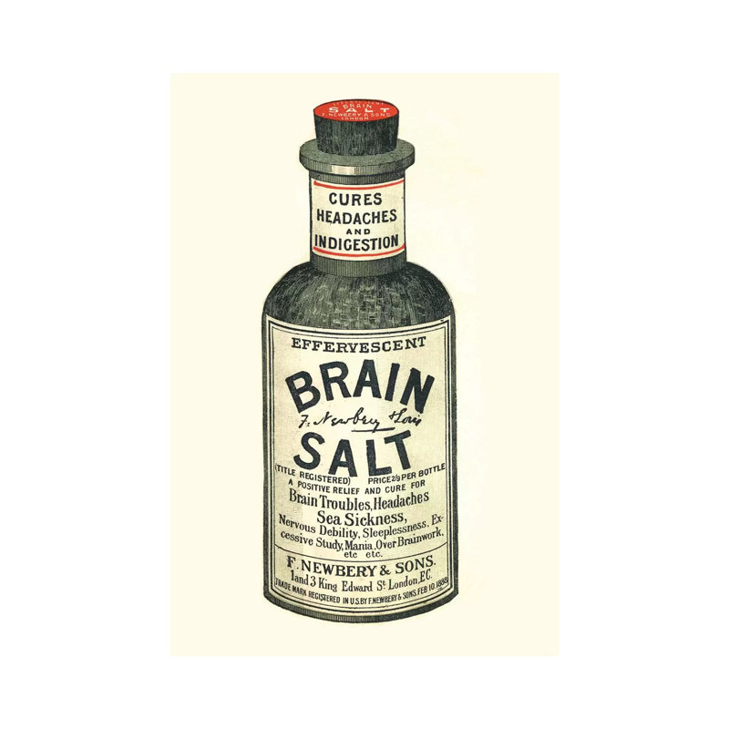 1890s Brain Salt Magazine - Print on Canvas, Wrapped Canvas, 30.48 cm H x 45.72 cm W
