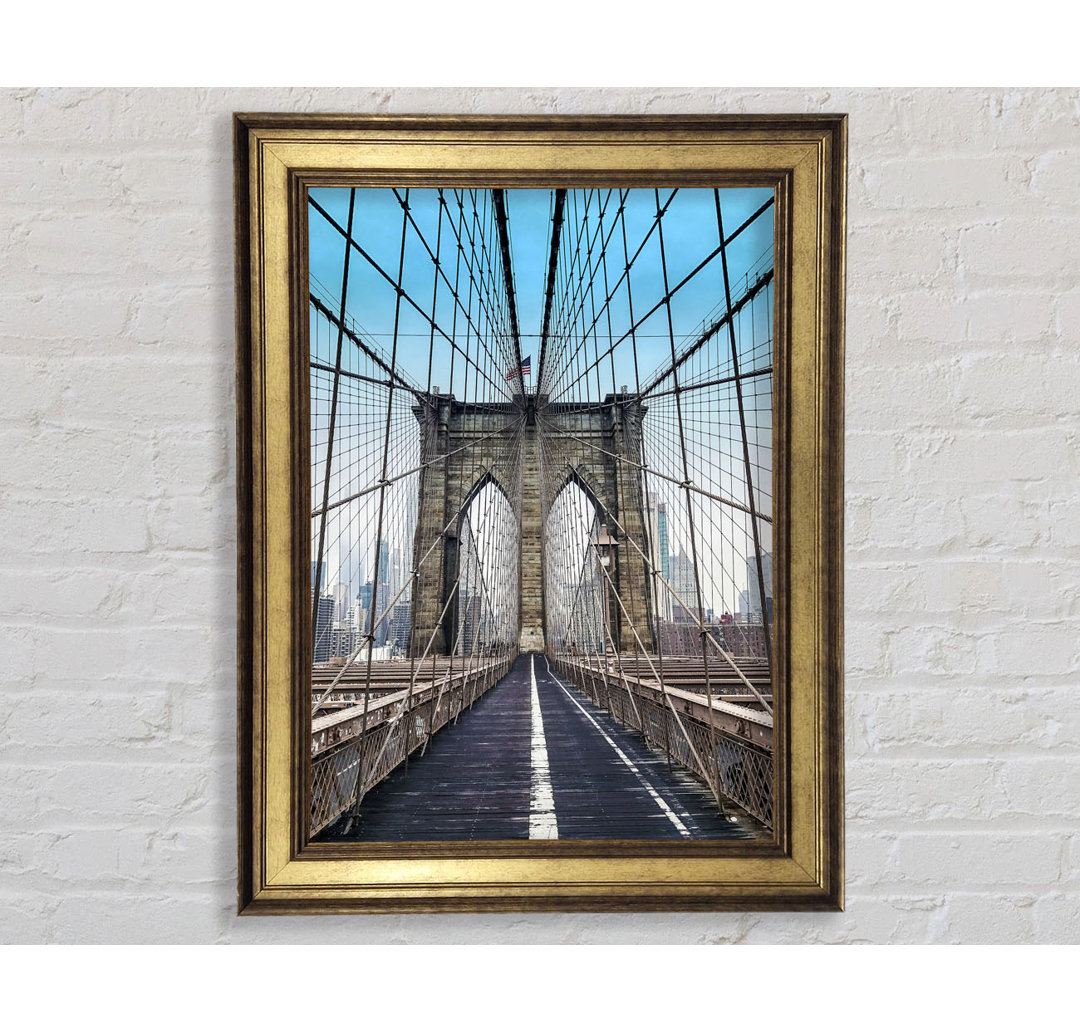 Struktur der Brooklyn Bridge 1 - Einzelne Bilderrahmen Kunstdrucke