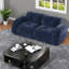 Comfortable Modern Velvet Sofas, Oversized 3-piece Set For Living Room